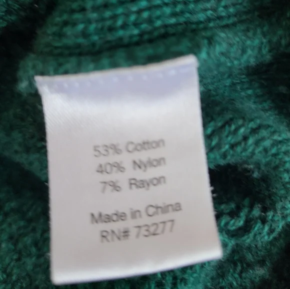 Dark Green Sonoma Sweater Women's size Medium - Picture 6 of 9